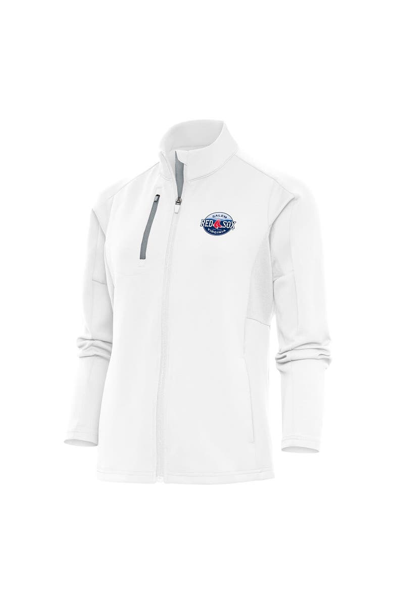 ANTIGUA Women's Antigua White Salem Red Sox Generation Full-Zip Jacket, Alternate, color,