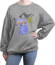 KPop Demon Hunters Junior's Derpy and Magpie Playful Pets Sweatshirt