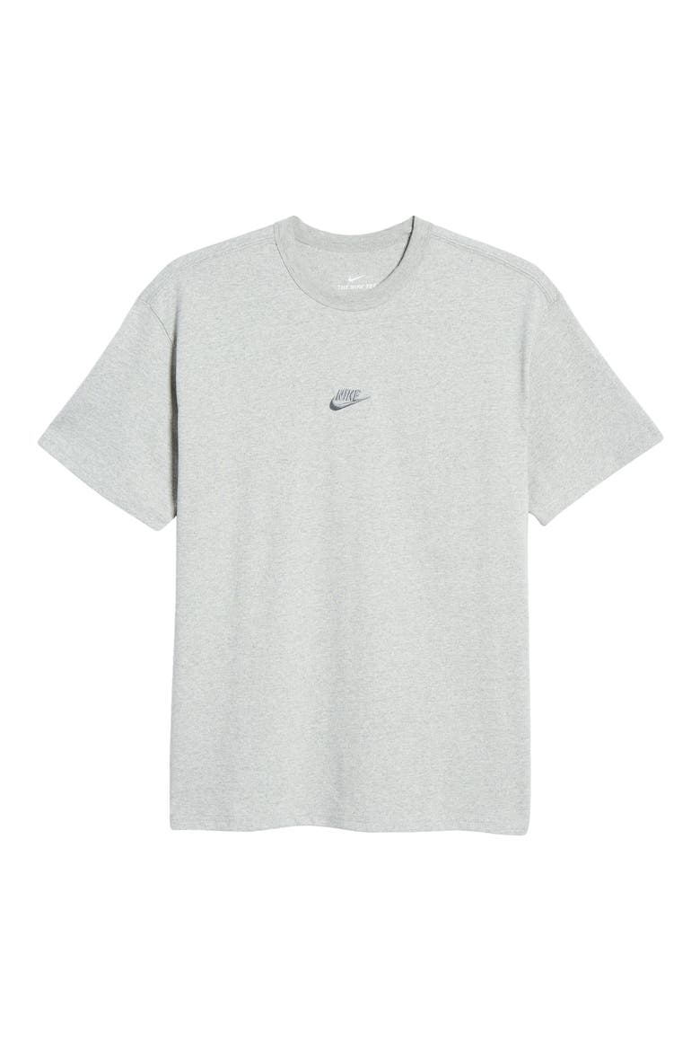 Sportswear Oversize Embroidered Logo T-Shirt, Alternate, color, DARK GREY HEATHER