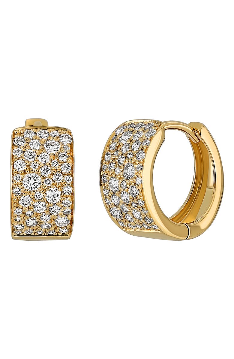 Bony Levy Mika Pavé Diamond Hoop Earrings, Main, color, 