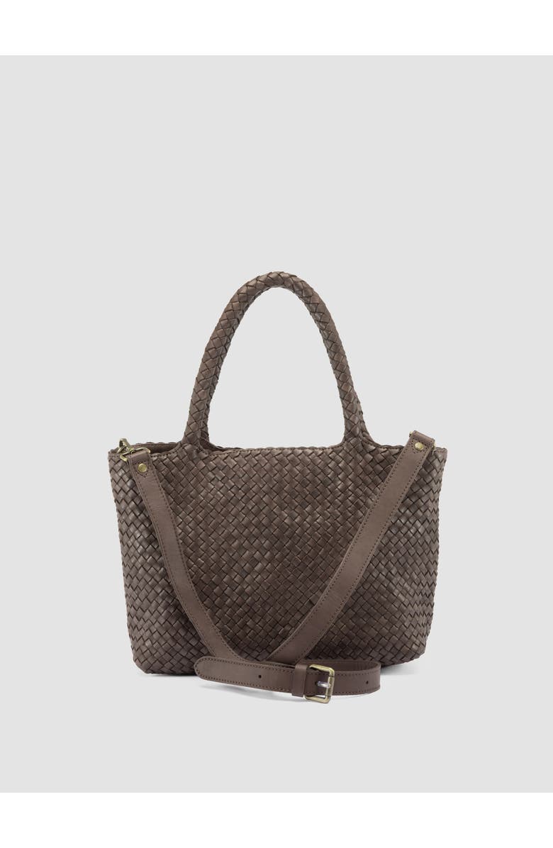 Officine Creative Raquel 001 Hand-Woven Shoulder Bag, Alternate, color, Brown
