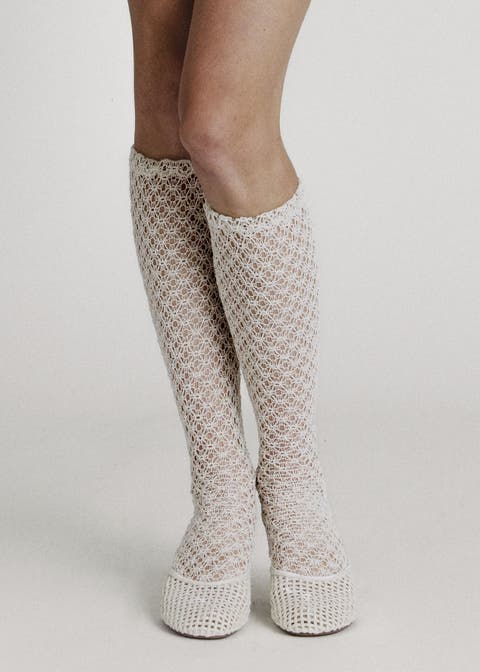 Lace Knee High Socks