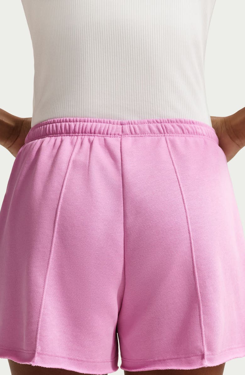 Nike Offline Chill Cotton Blend French Terry Shorts, Alternate, color, Light Magenta/ Sail