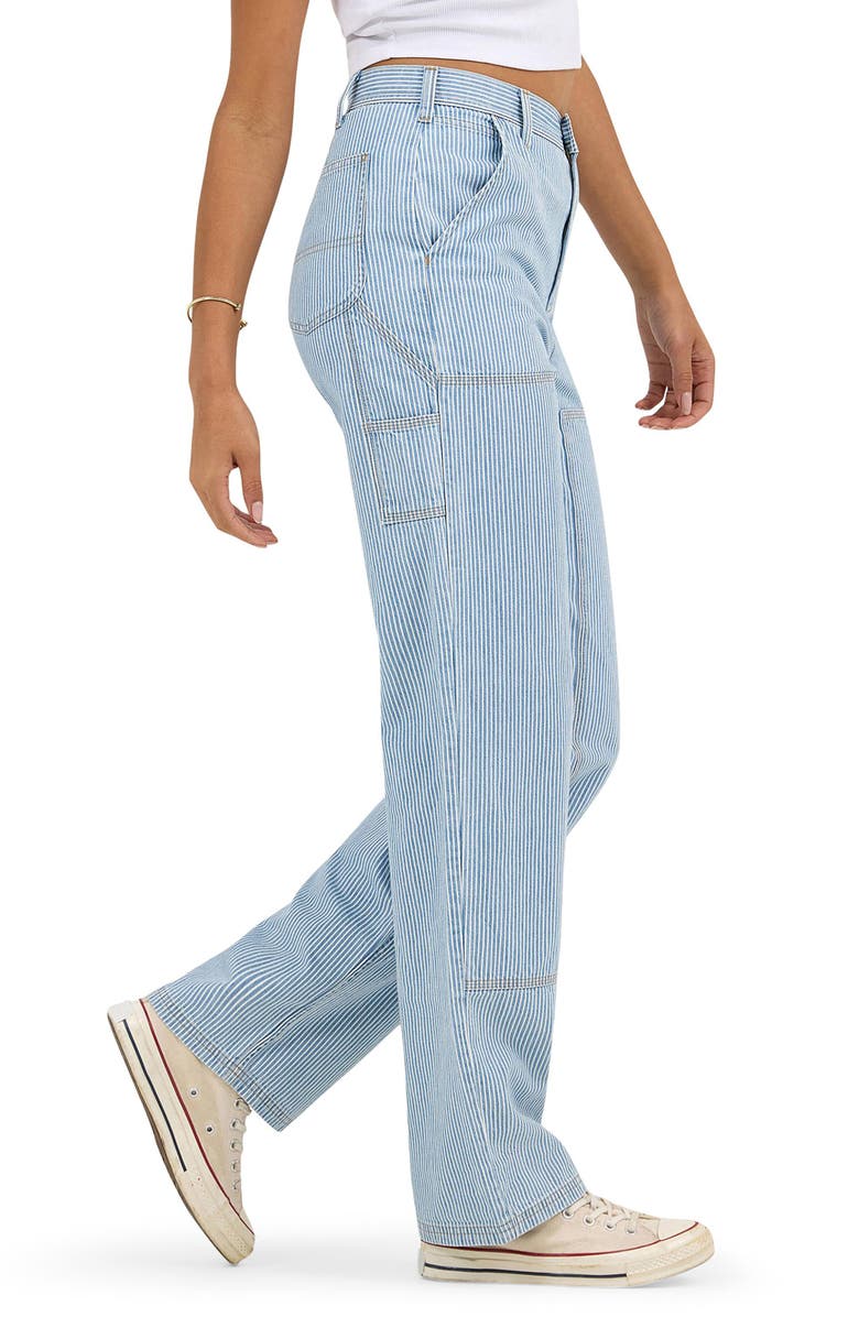 Lee High Waist Carpenter Jeans, Alternate, color, Mid Railroad