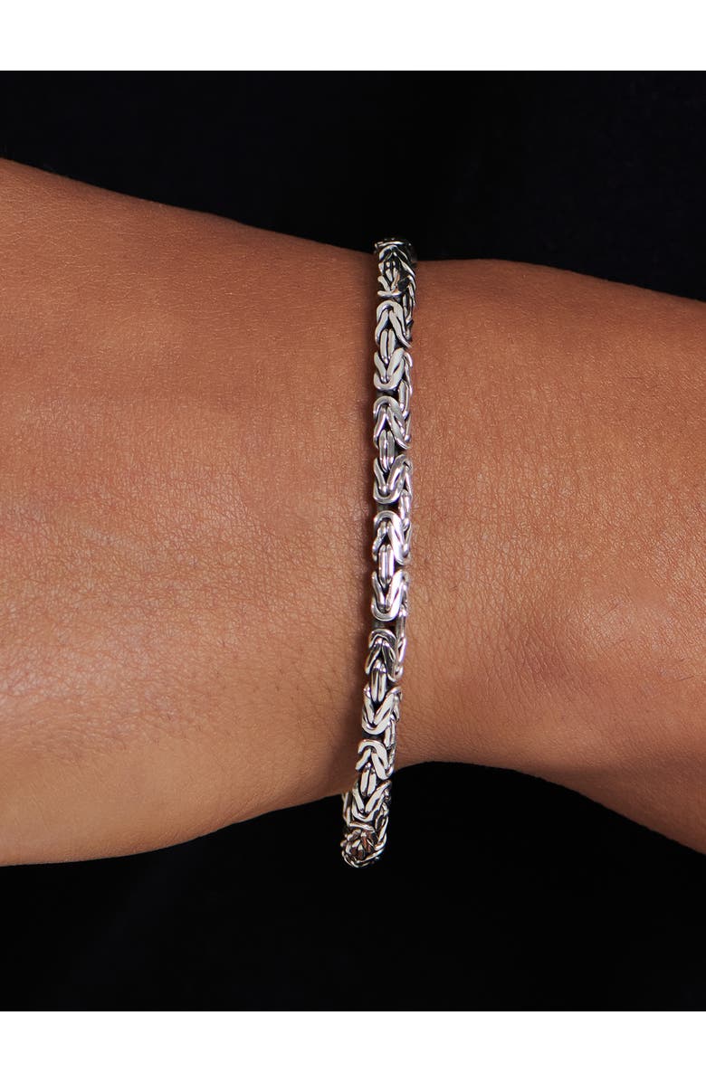 DEVATA Borobudur Oval Chain Bracelet in Sterling Silver, 5mm, Alternate, color, 