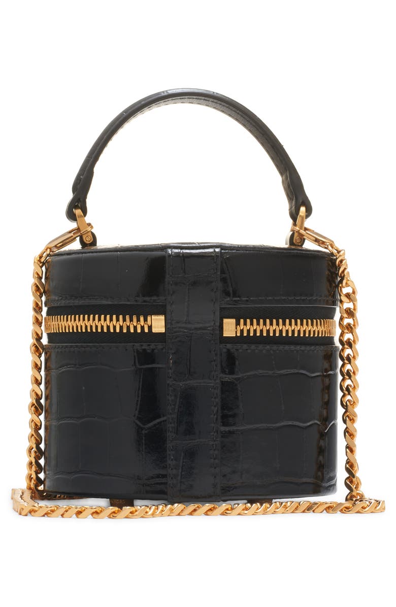 TOM FORD Mini Audrey Croc Embossed Leather Top Handle Bag, Alternate, color, 
