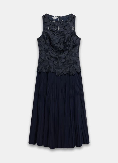 Mint Velvet Floral Applique Maxi Dress In Blue