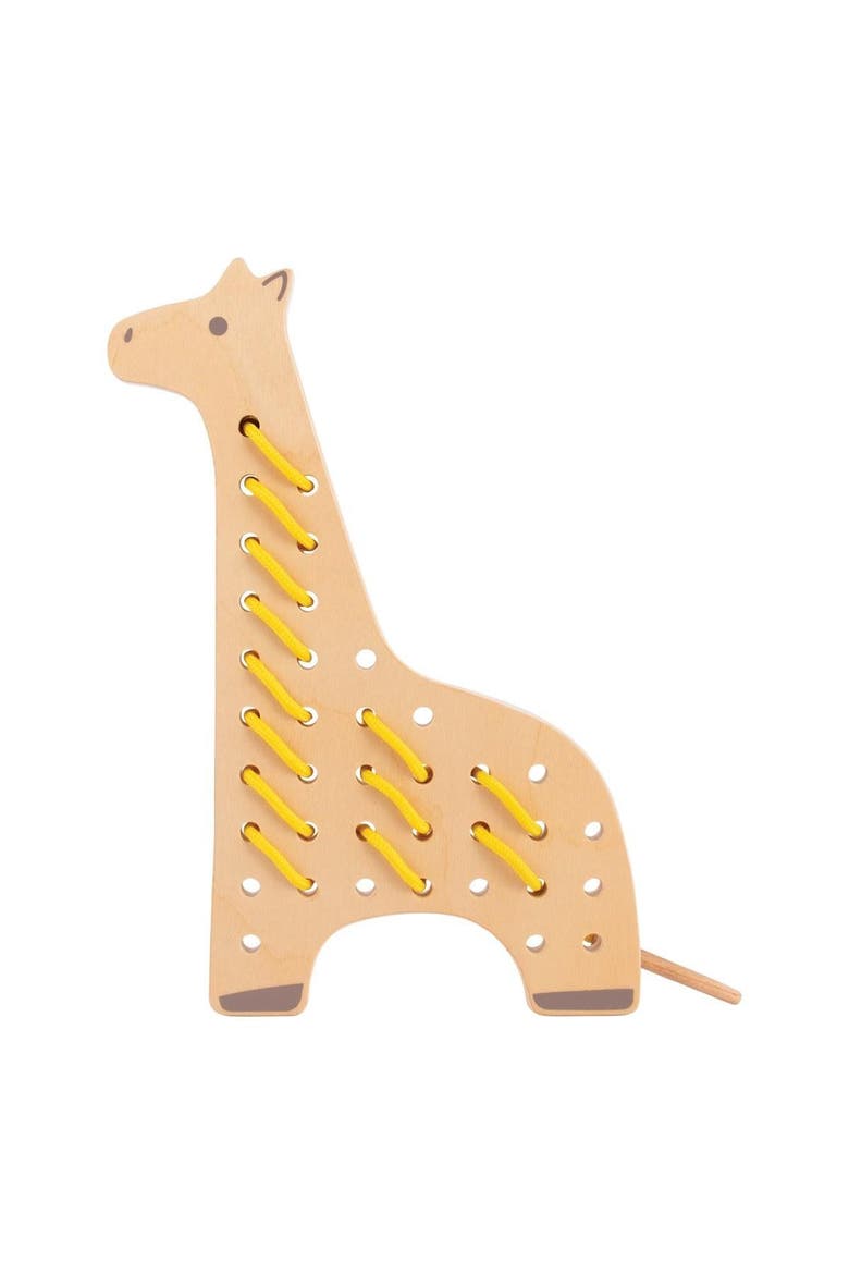 Safari Wooden Lacing Animals - Set of 5, Alternate, color, Multicolor