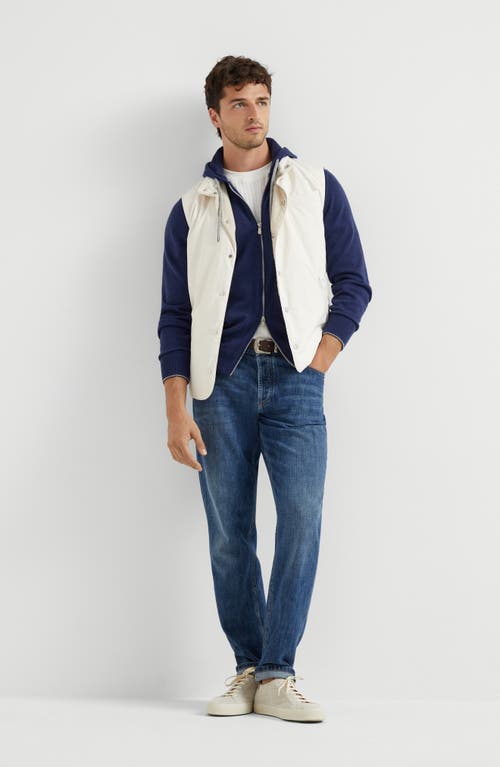 Brunello Cucinelli Lightweight Denim Trousers In Medium Denim
