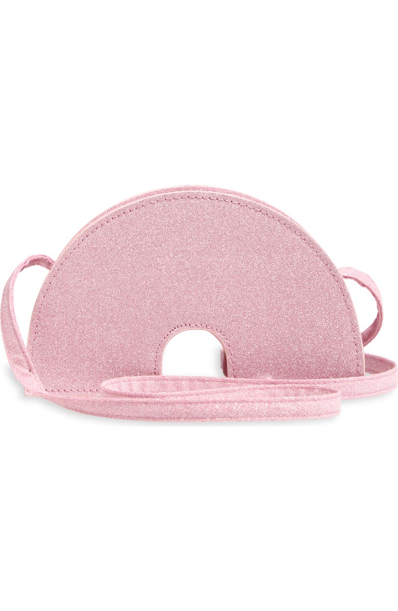 Capelli New York Kids' Glitter Rainbow Crossbody Bag, Alternate, color, Pink Pale Multi