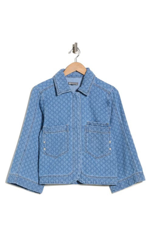Democracy Picked Jacquard Denim Jacket In Multi