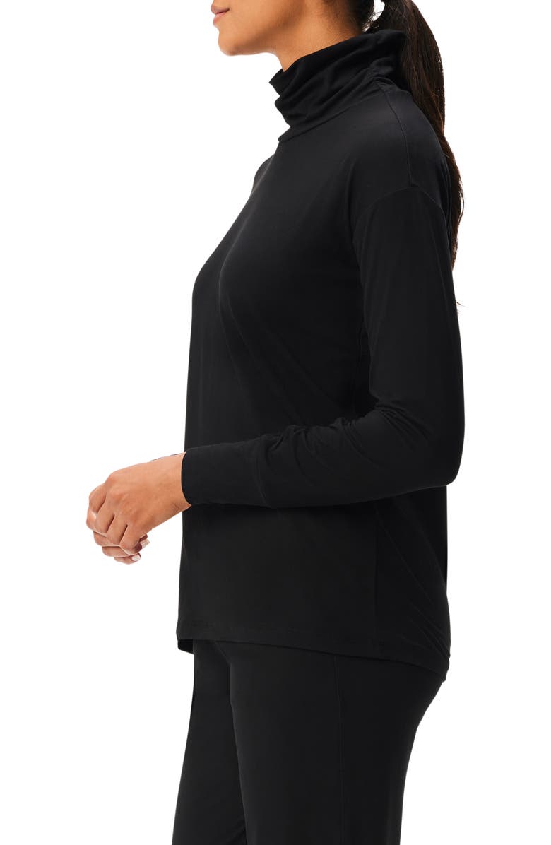 NZ ACTIVE by NIC+ZOE Brushed Flow Scrunch Neck Top, Alternate, color,