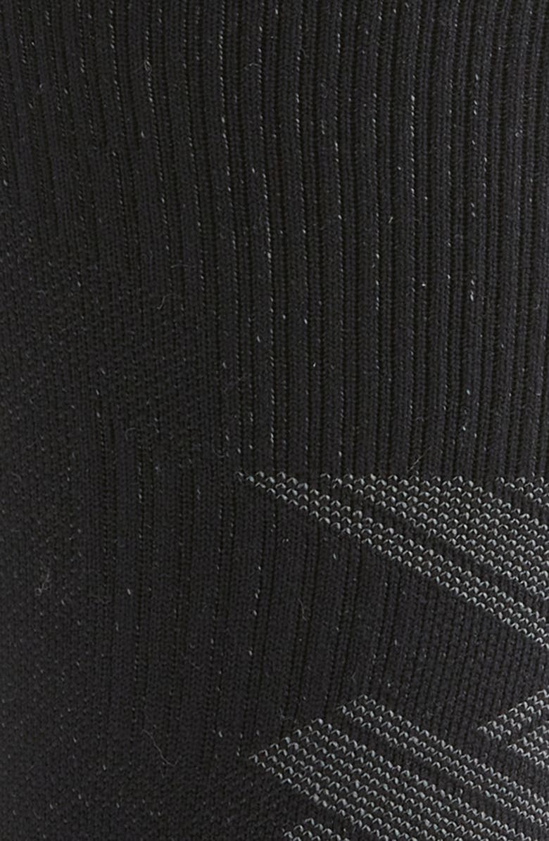 COMRAD Running Performance Compression Crew Socks, Alternate, color, Black