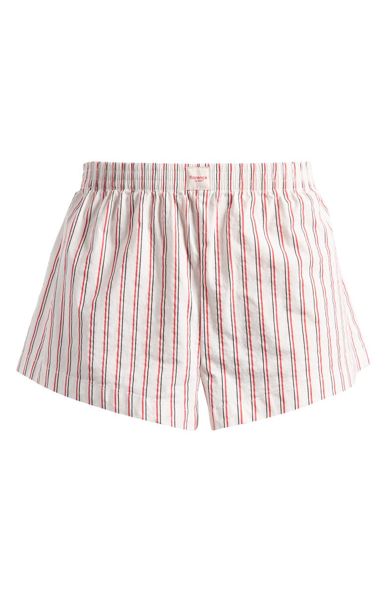 Florence by Mills Easy Cheeky Stripe Boxer Shorts, Alternate, color, Rose Stripe Jet Stm