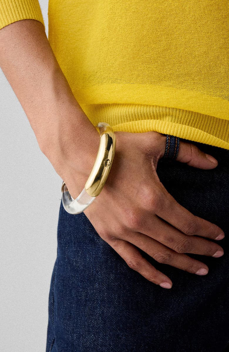 Kate Spade New York glow up bangle bracelet, Alternate, color, Clear.