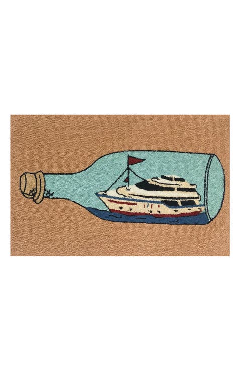 Yacht In a Bottle Indoor/Outdoor Doormat