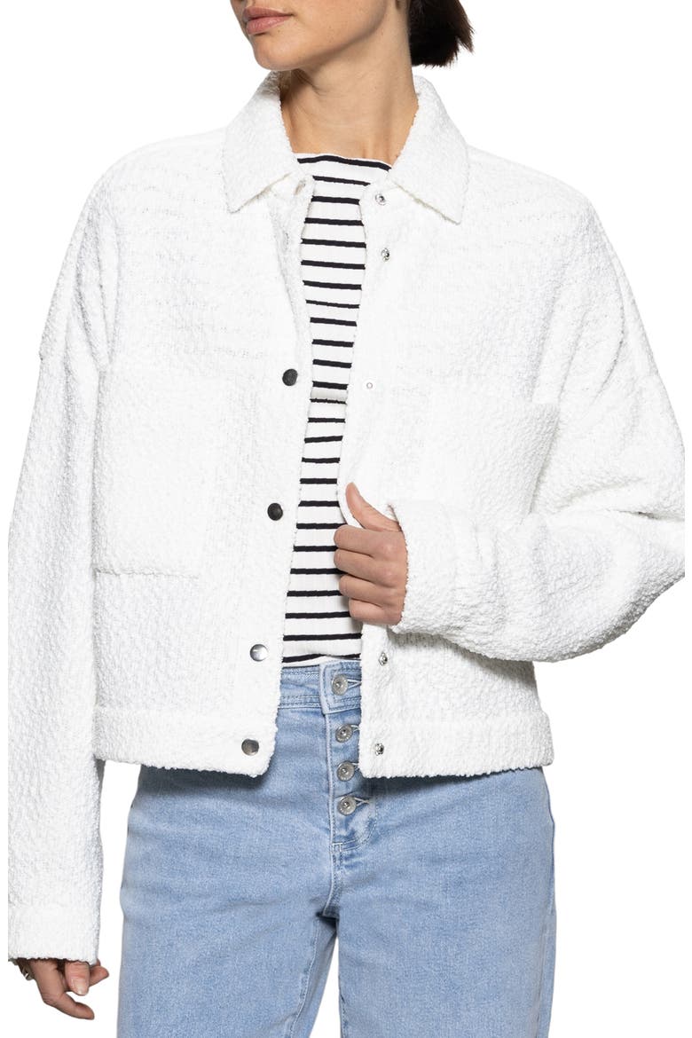 Trimmer Knit Shacket, Alternate, color, CHALK