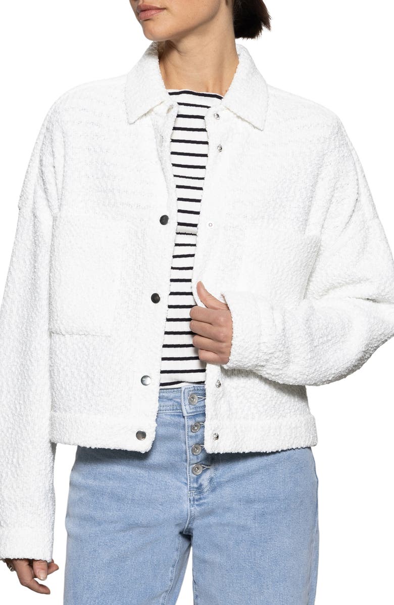 Sanctuary Trimmer Knit Shacket, Alternate, color, 