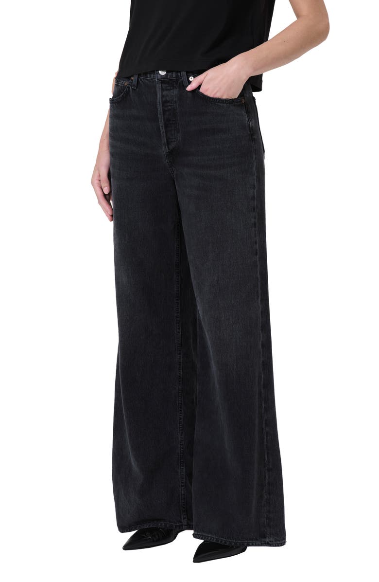 AGOLDE Dame High Waist Wide Leg Organic Cotton Jeans, Main, color,