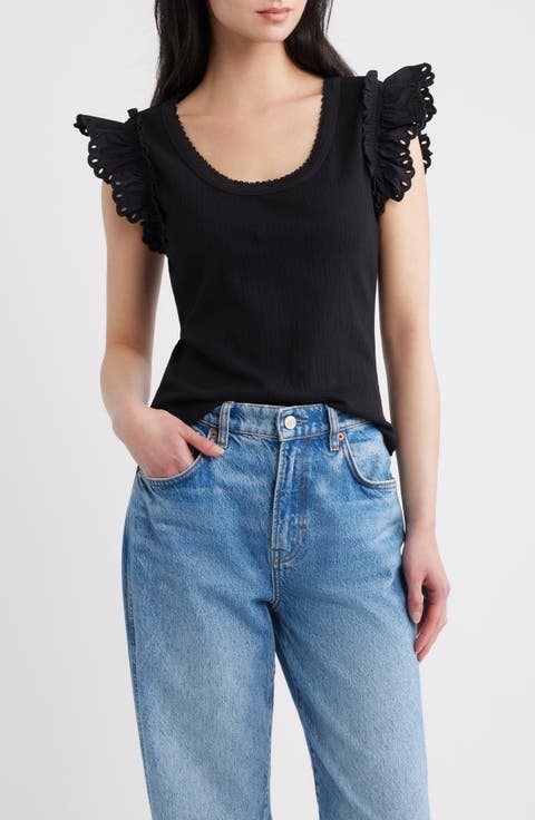 Giovanna Pointelle Stitch Top