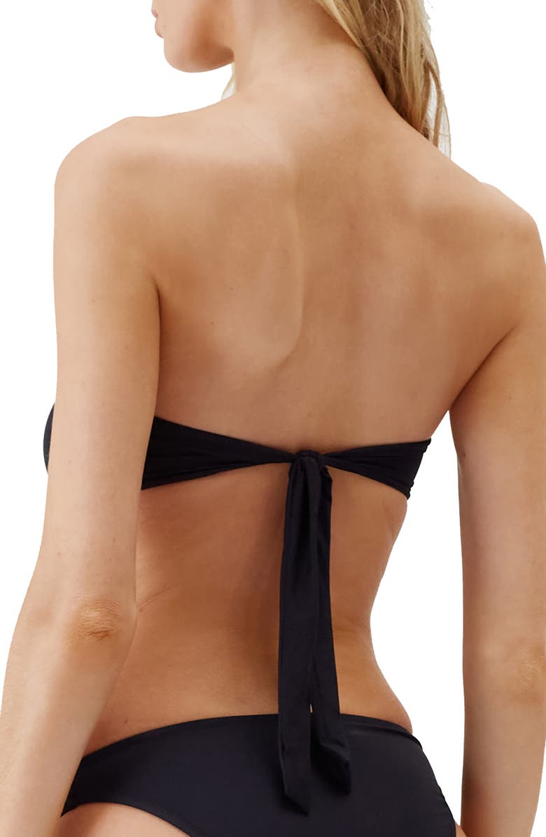 Melissa Odabash Barcelona Core U-Bar Strapless Bikini Top, Alternate, color, Black