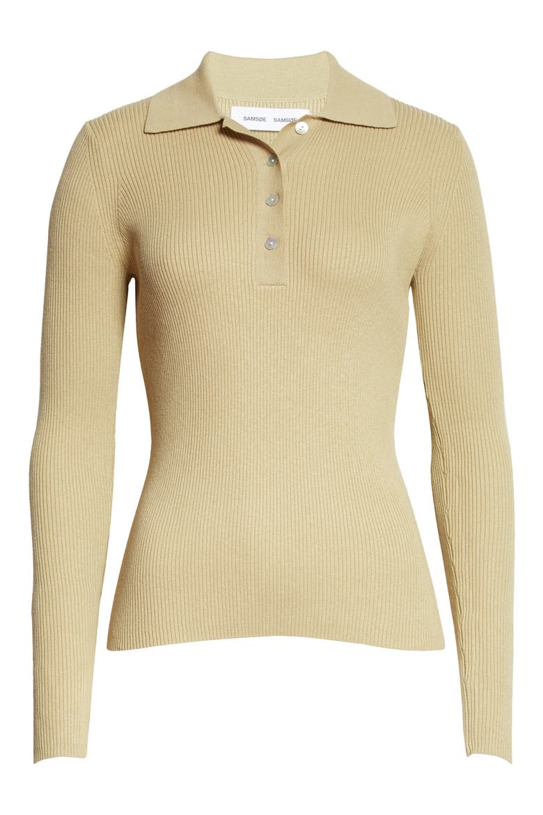 Everly Polo, Alternate, color, SAGE GREEN