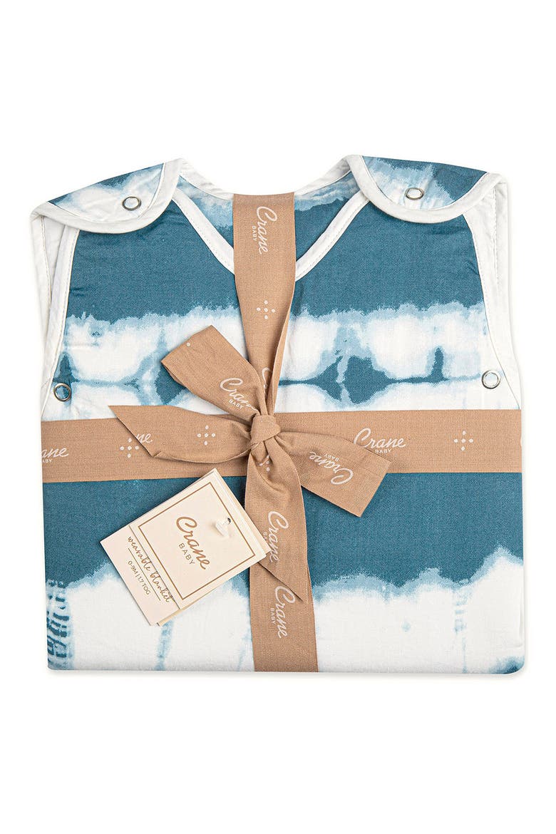 Cotton Wearable Blanket, Alternate, color, BLUE/ WHITE