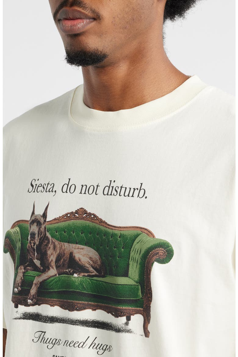 Siesta Time Graphic T-Shirt, Alternate, color, CREAM