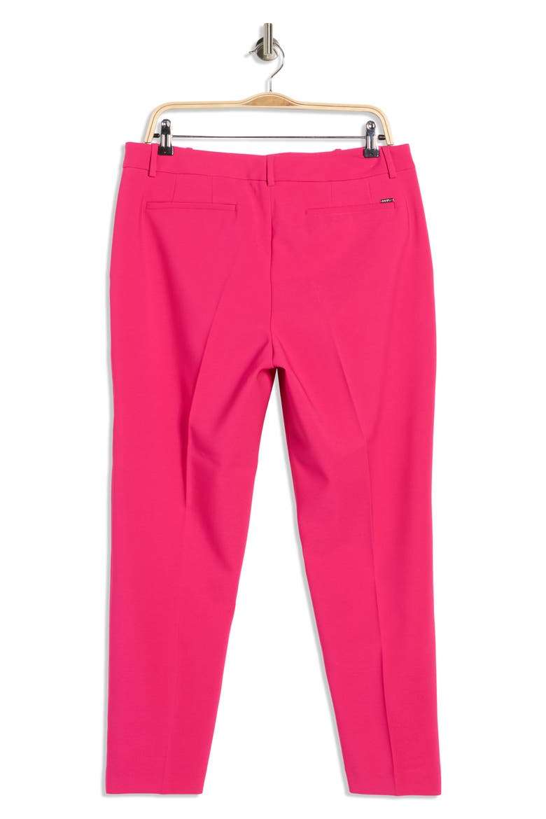 Pleated Straight Leg Pants, Alternate, color, HOT PINK