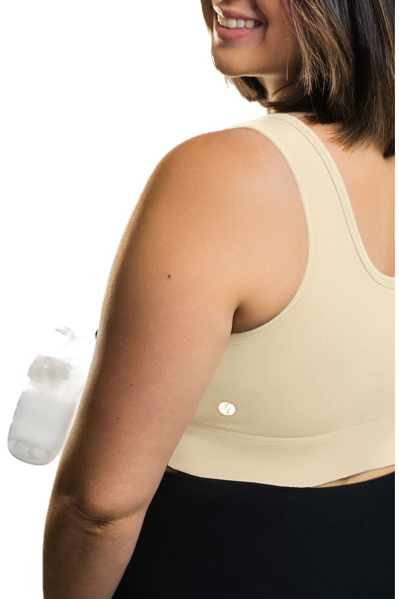 Everyday Luxe Maternity/Nursing Pumping Wireless Bra, Alternate, color, CREAM