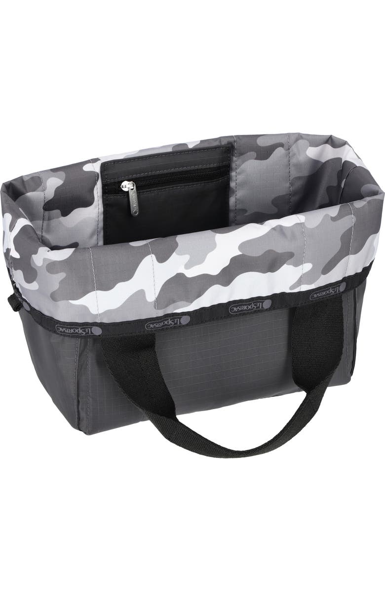LeSportsac Small Reversible Pocket Tote Bag, Alternate, color, 2 Way Gray Camo/ Thunder