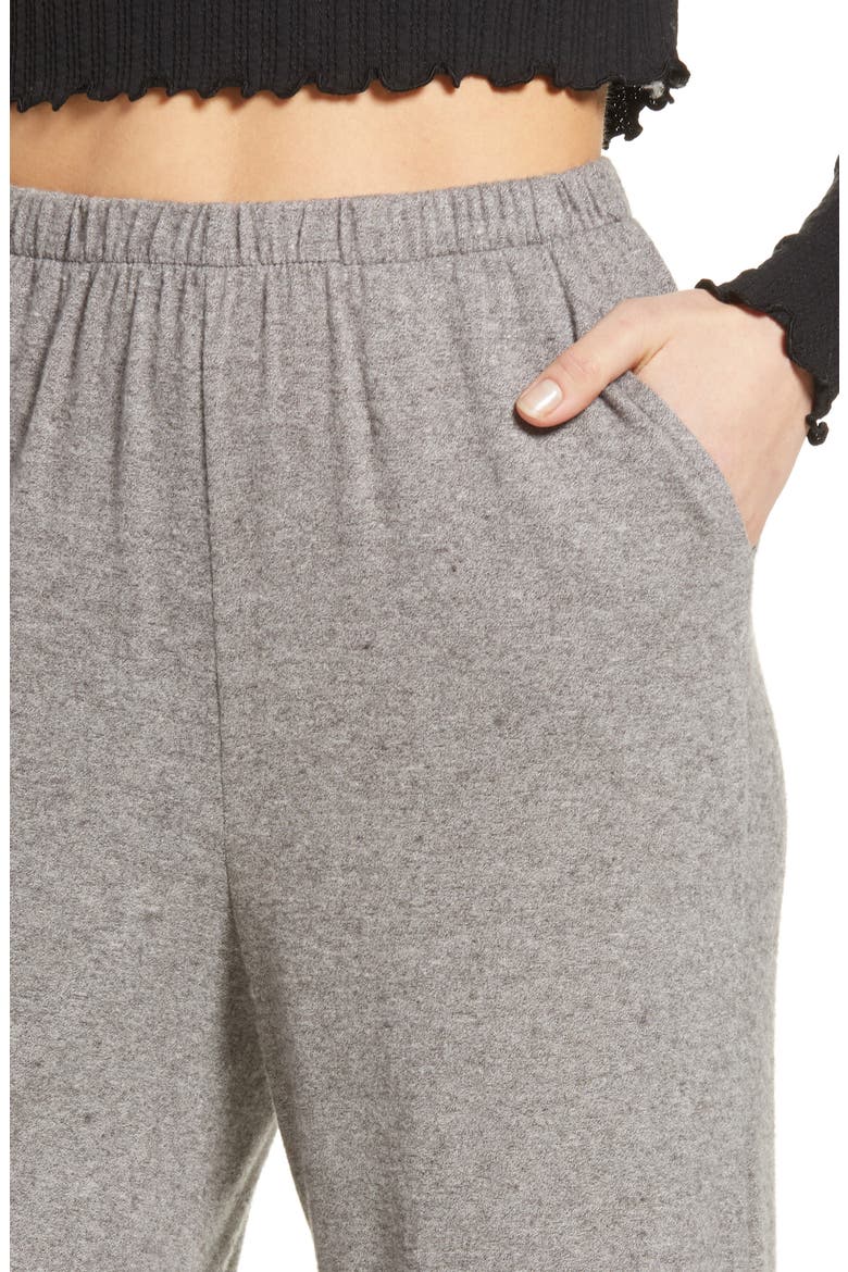 All In Favor Wide Leg Lounge Pants, Alternate, color, BLACK IVORY