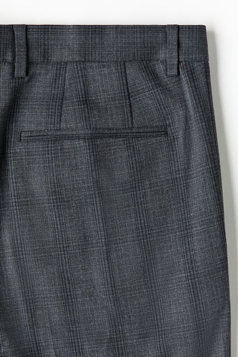 Regular-fit Suit Pants, Alternate, color, Navy blue/plaid