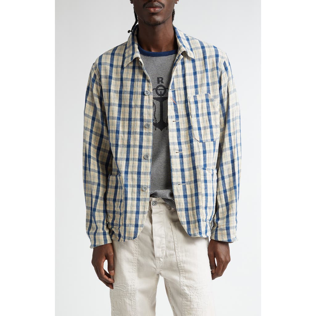 Double Rl Indio Plaid Twill Shirt Jacket