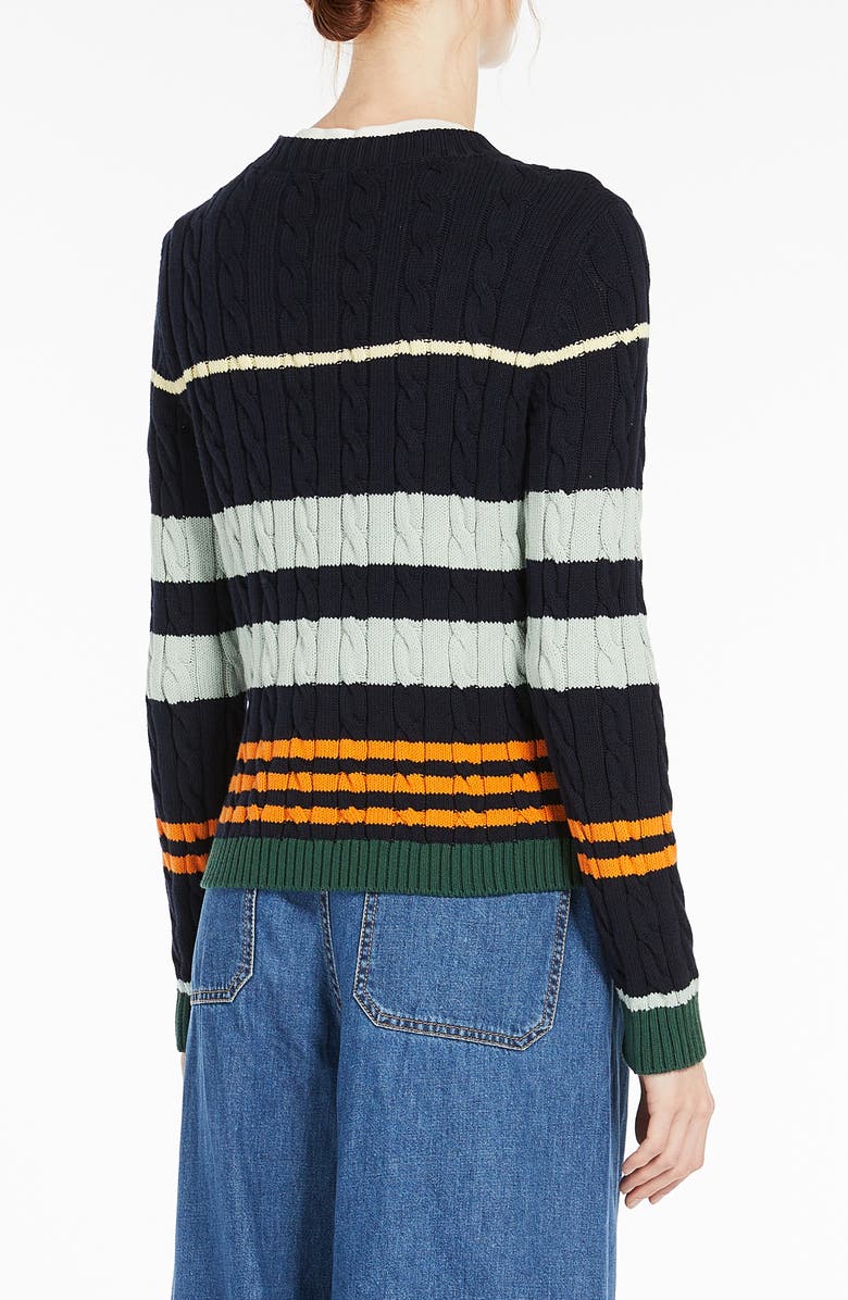Weekend Max Mara Zorro Cable Stitch Sweater, Alternate, color, Multi Colour