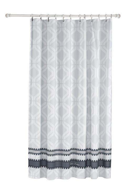 Geo Print Turkish Cotton Shower Curtain