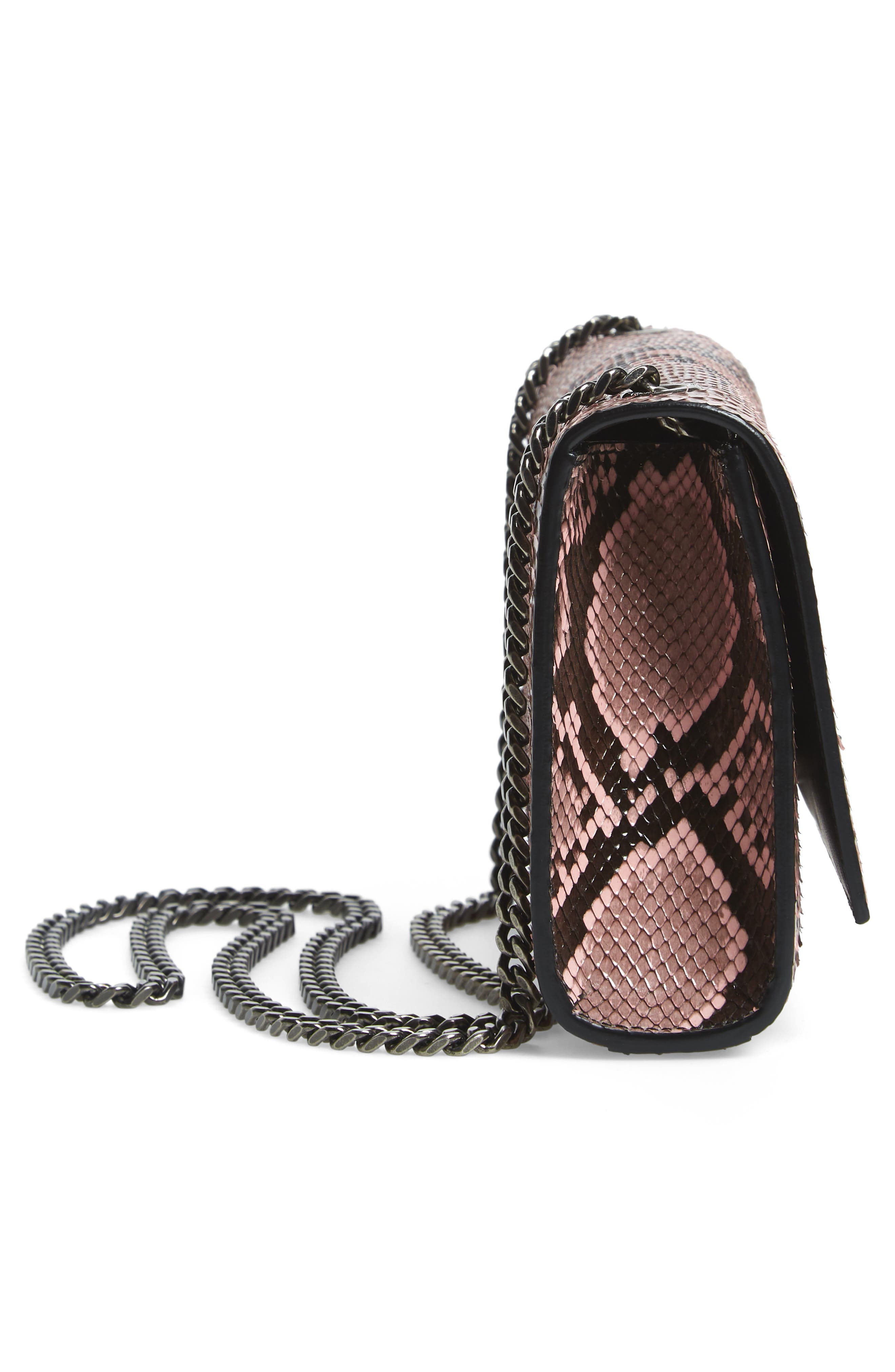 Saint Laurent Small Kate Genuine Python Crossbody Bag, Alternate, color, 