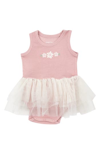 Shop Angel Dear Twirly Skirted Tank Bodysuit In Pink