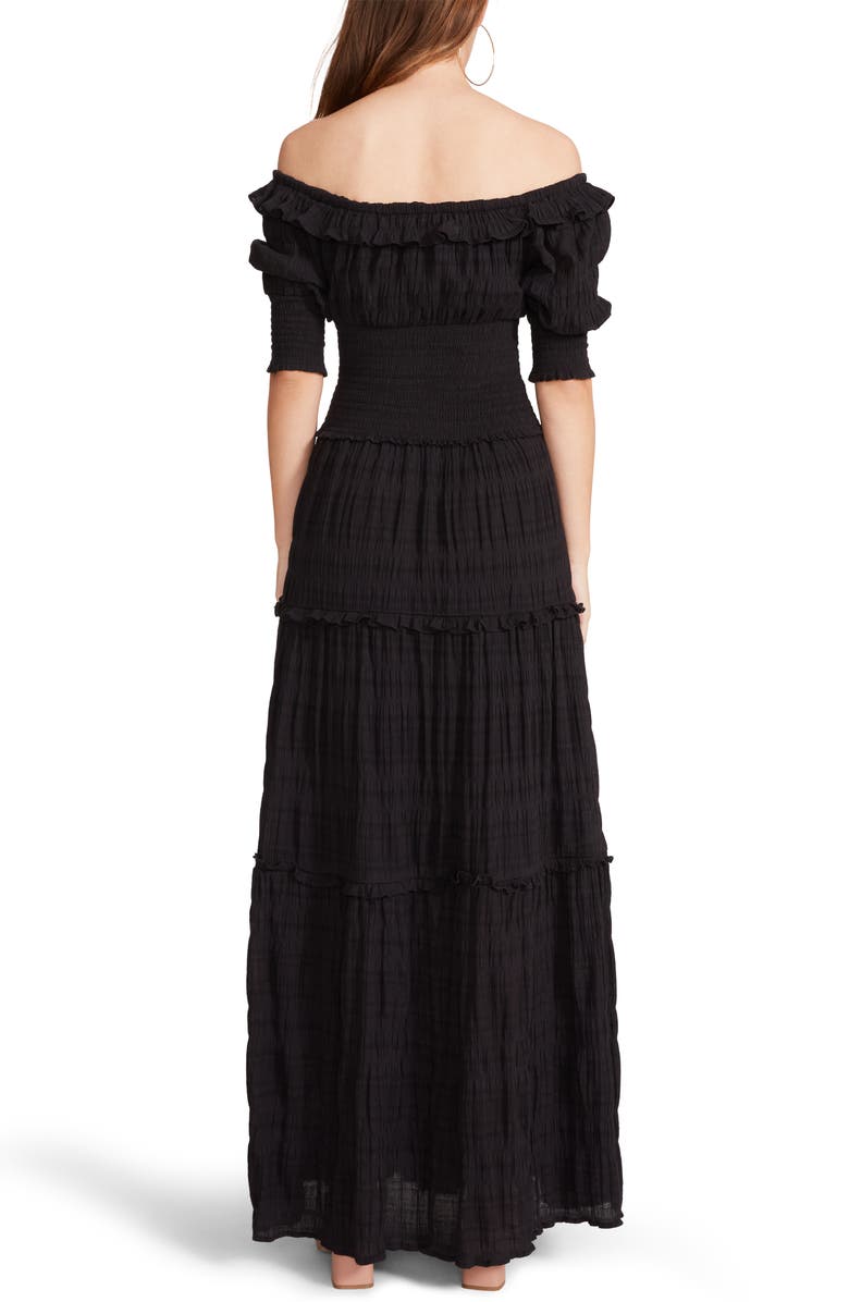 BB Dakota by Steve Madden Peasantries Off the Shoulder Maxi Dress, Alternate, color, 