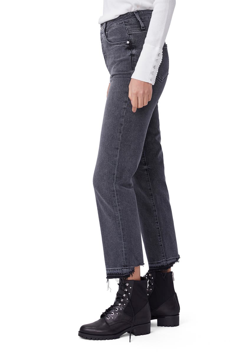 PAIGE Sarah Release Bitten Hem Ankle Straight Leg Jeans, Alternate, color, 
