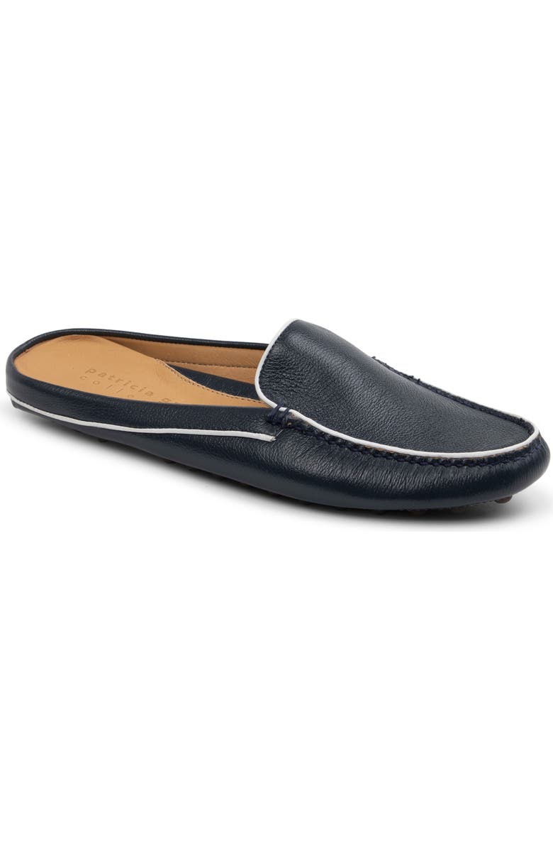 patricia green Jill Piped Mule, Main, color, Navy/ White Leather