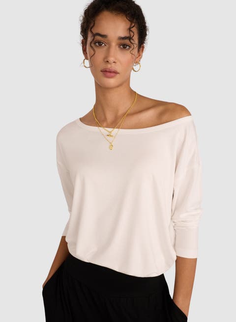 Lizzie Relaxed Off The Shoulder Top