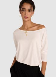 Baukjen Lizzie Relaxed Off The Shoulder Top