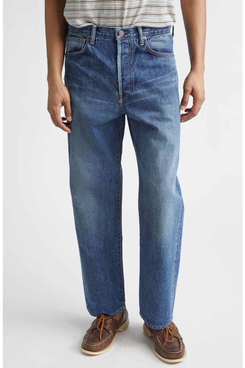 Social Sculpture 01 Distressed Wide Leg Jeans (Men) | Nordstrom
