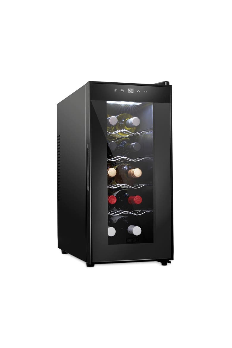 10 Bottle Thermoelectric Wine Cooler, Main, color, Black