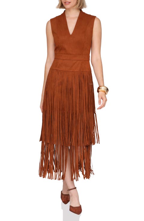 Sleeveless Fringe Dress