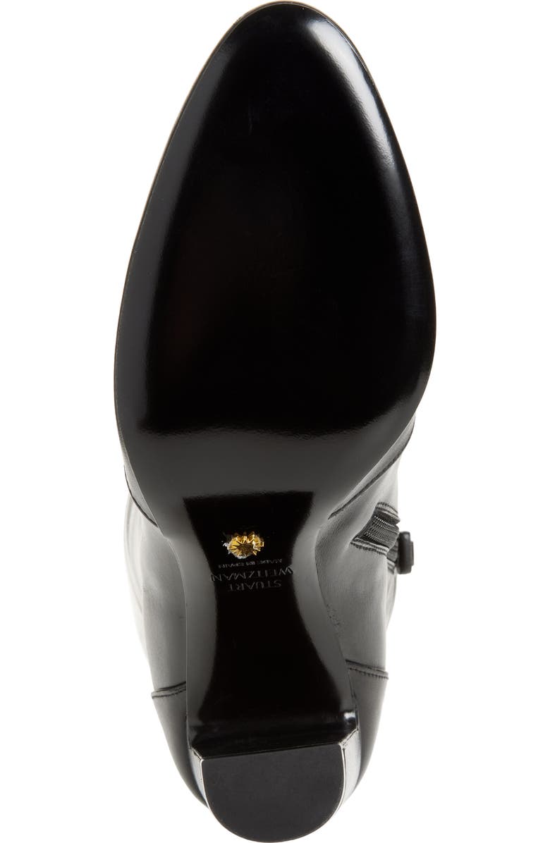 Stuart Weitzman Vida 100 Knee High Leather Boot, Alternate, color, Black