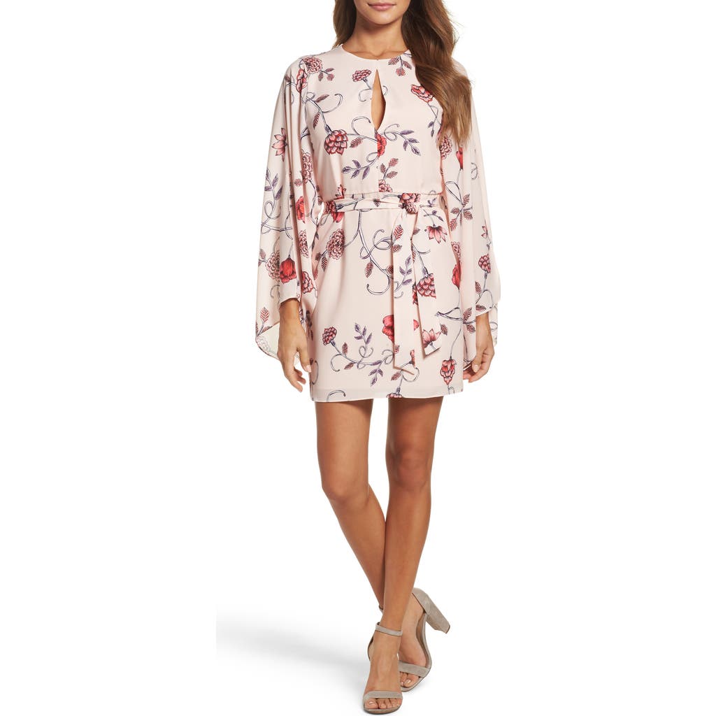 Cooper St Sakura Bell Sleeve Dress In Pink Print