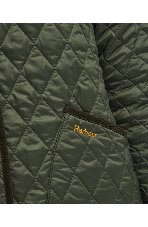 Barbour Harmby Hooded Quilted Coat In Multi