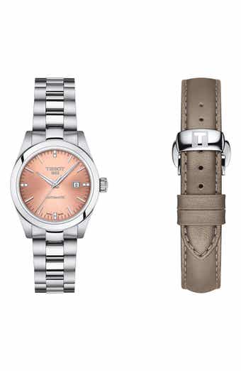 T-My Lady Automatic Bracelet Watch & Leather Strap Gift Set, 29mm